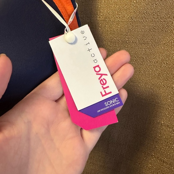 NWT Freya Women's Active Uw Moulded Sports Bra Size 30H Navy Spice - Picture 3 of 5